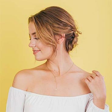 Knotted Low Bun Hairstyle